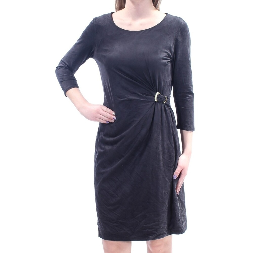 NY Collection Faux Suede Dress  XL NWT